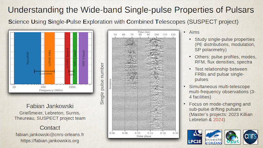 One-slide summary of our pulsar single pulse work.