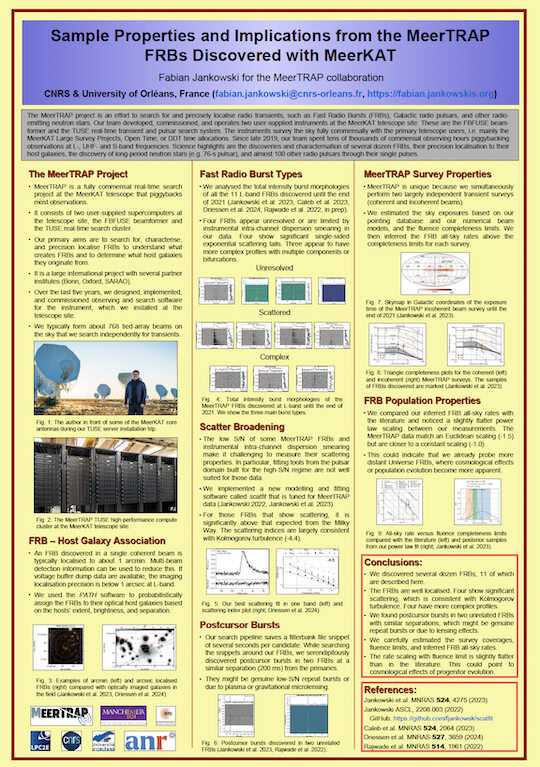 Screenshot of my MeerTRAP FRB poster.