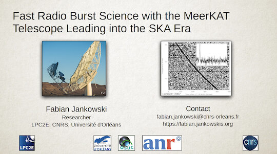 Title slide of my FRB talk.